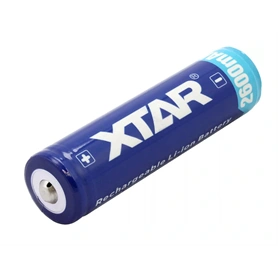 AKKUMULÁTOR XTAR 18650, 3,7V 2600mAH, 6,2A