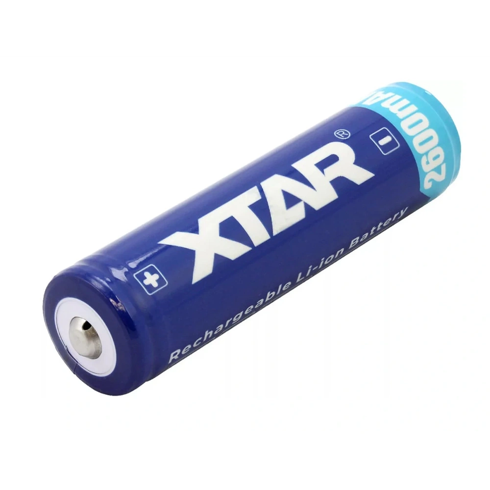 AKKUMULÁTOR XTAR 18650, 3,7V 2600mAH, 6,2A