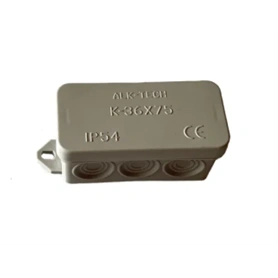 ALK-TECH KÖTŐDOBOZ 36X75X36MM SZÜRKE IP54