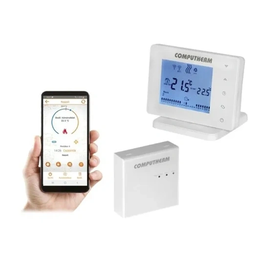 COMPUTHERM E400RF WI-FI TERMOSZTÁT/HŐFOKSZABÁLYZÓ VEZETÉK NÉLKÜLI ÉRINTŐGOMBOS VEZÉRLŐVEL