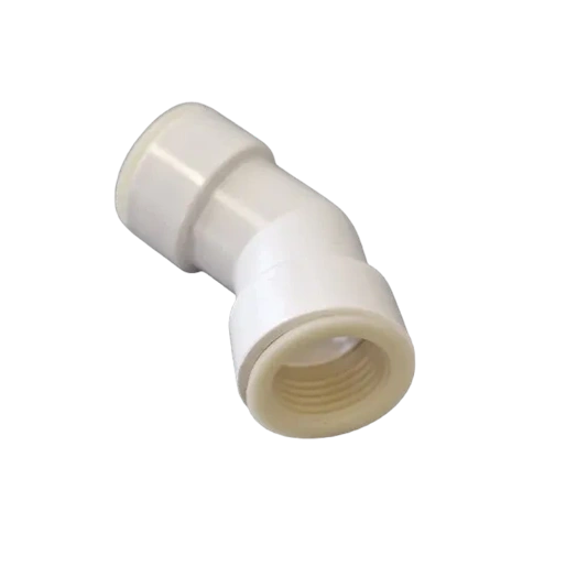 CONTURG4520 CSEPPVÍZCSŐ IDOM 20MM KÖNYÖK 45° GUMIS FEHÉR BB (KONDENZVÍZ)