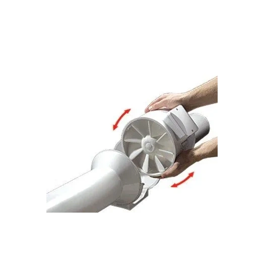 CSŐVENTILÁTOR (FÉLRADIÁLIS) TT MIX 100 MŰANYAGHÁZAS, KÉT FOKOZATÚ 187/145 M3/H