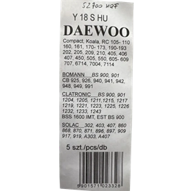 DAEWOO RC-105 W7-52700/HQF ( IZ-Y18S ) CSOMAG ( 4 (5) PORZSÁK/CSG )