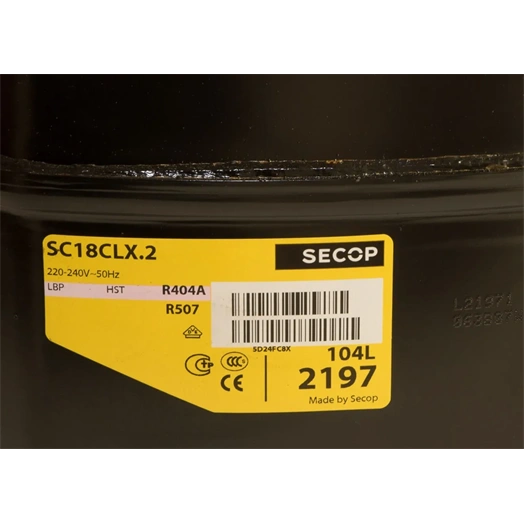 KOMPRESSZOR DANFOSS/SECOP SC18CLX R404A/R507 LBP (17,68 CCM) (CMP423DF)