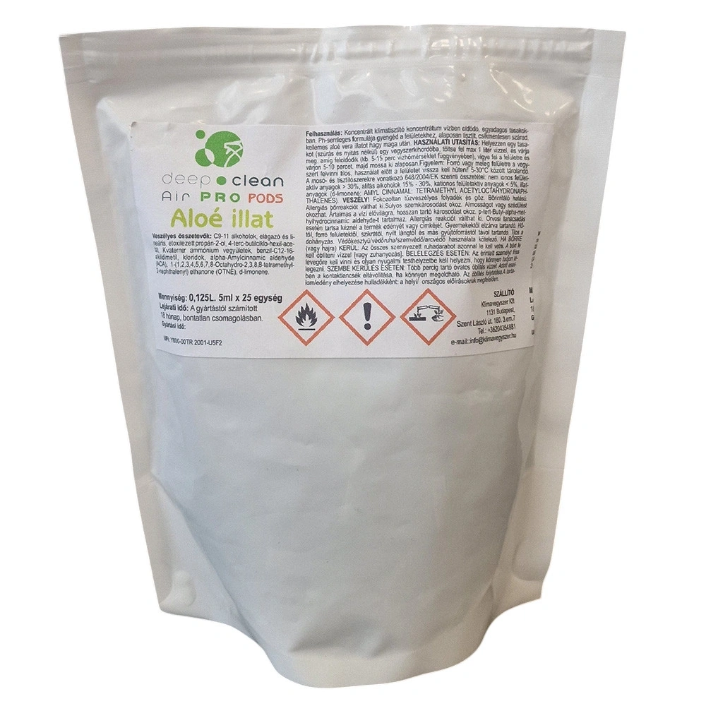 DEEP CLEAN AIR PRO PODS KLÍMABERENDEZÉS TISZTÍTÓ KAPSZULA 5ML ALOEVERA