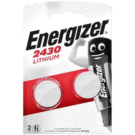 ENERGIZER GOMBELEM LÍTIUM CR2430 B2 (2DB/CSOMAG) (EGCR2430B2)