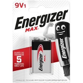 ENERGIZER MAX ALKÁLI 9V ELEM B1 (EM9V)
