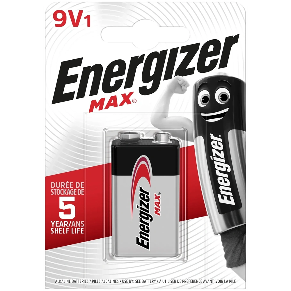ENERGIZER MAX ALKÁLI 9V ELEM B1 (EM9V)