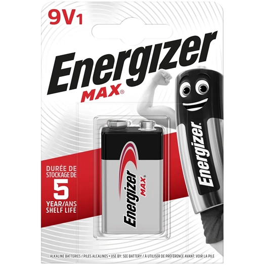 ENERGIZER MAX ALKÁLI 9V ELEM B1 (EM9V)