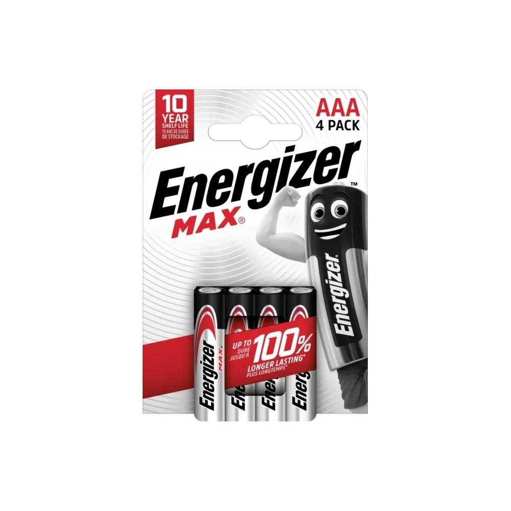 ENERGIZER MAX ALKÁLI MIKRO ELEM AAA B4 (4DB/CSOMAG) (EMAAA)