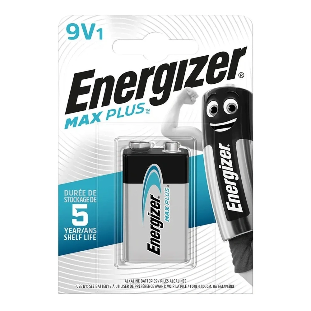 ENERGIZER MAX PLUS ALKÁLI 9V ELEM B1 (EMP9V)
