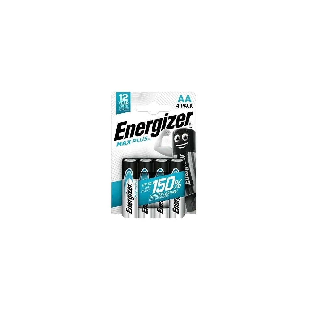 ENERGIZER MAX PLUS ALKÁLI CERUZA ELEM AA B4 (4DB/CSOMAG) (EMPAA)