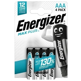 ENERGIZER MAX PLUS ALKÁLI MIKRO ELEM AAA B4 (4DB/CSOMAG) (EMPAAA)