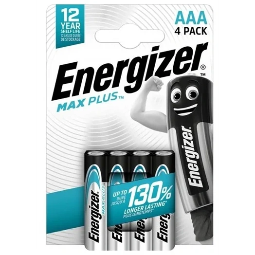 ENERGIZER MAX PLUS ALKÁLI MIKRO ELEM AAA B4 (4DB/CSOMAG) (EMPAAA)