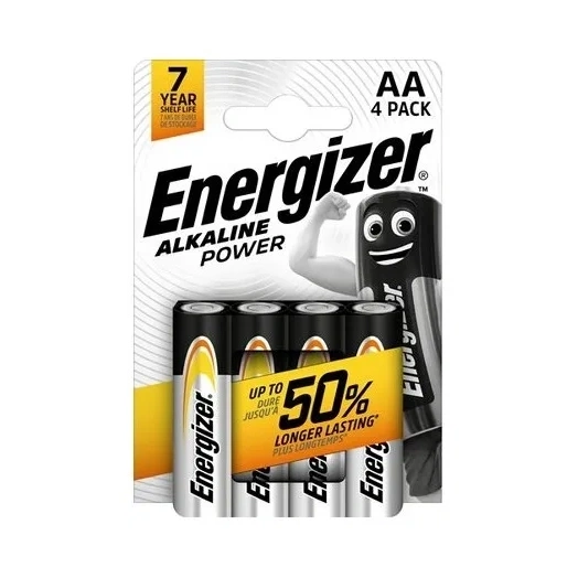 ENERGIZER POWER ALKÁLI CERUZA ELEM AA B4 (4DB/CSOMAG) (EPAA)