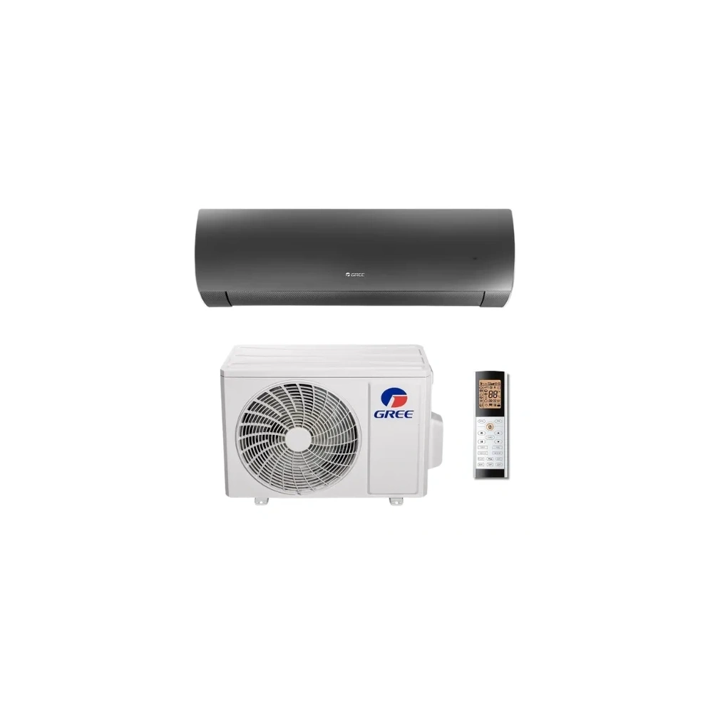 GREE DARK PRO (GWH12ACCXD-K6DNA1D/I / GWH12AWCXD-K6DNA1D/O) KLÍMA MONO OLDALFALI SZETT SÖTÉT SZÜRKE 3,5KW