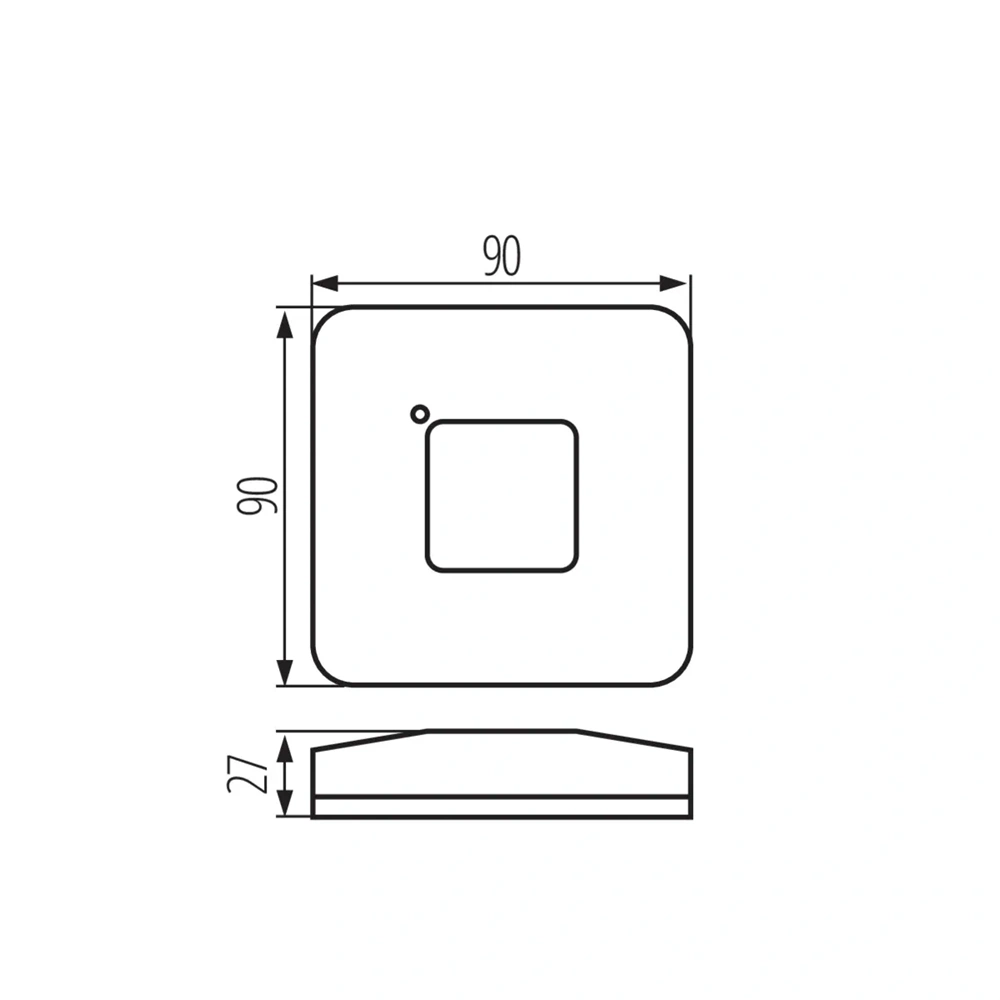 KANLUX MW MIKROHULLÁMÚ MOZGÁSÉRZÉKELŐ FEKETE SQMOTION-B (37361)