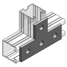 KAPCSOLÓELEM MEFA 45/4 MM LAPOS T-ALAKÚ HORGANYZOTT (0814315)