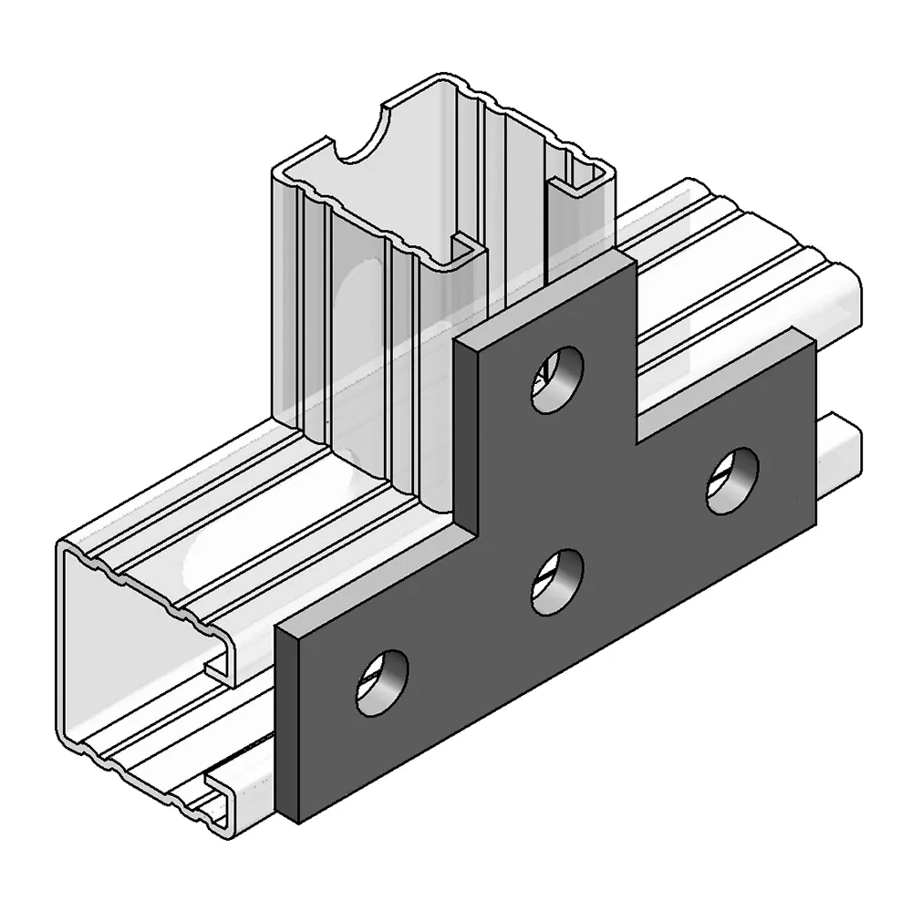 KAPCSOLÓELEM MEFA 45/4 MM LAPOS T-ALAKÚ HORGANYZOTT (0814315)