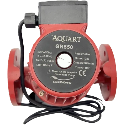 KERINGETŐ SZIVATTYÚ ALKATRÉSZ BRH AQUART GR550, 2" CSATL. KARIMÁVAL, 225MM/12M/200L/PERC 550W/230V