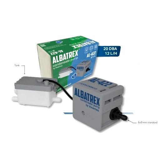 KONDENZVÍZ SZIVATTYÚ ALBATREX MINI PUMPA 12L/H 21 DBA SZÜRKE (AL-422)
