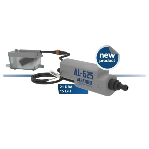 KONDENZVÍZ SZIVATTYÚ ALBATREX MINI PUMPA 15L/H RIASZTÓ NÉLKÜLI (AL-625)