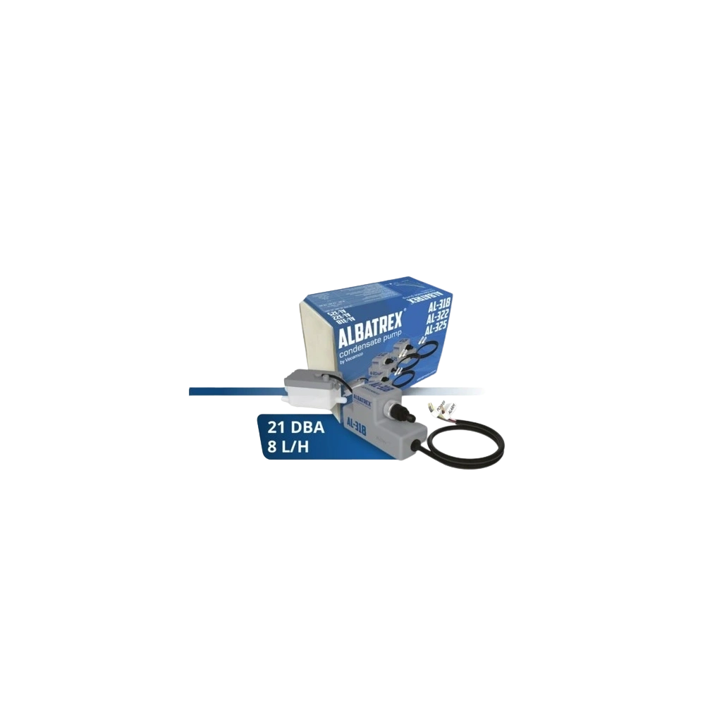 KONDENZVÍZ SZIVATTYÚ ALBATREX MINI PUMPA 8L/H 21 DBA SZÜRKE (AL-318)