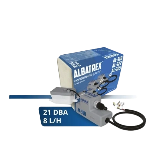 KONDENZVÍZ SZIVATTYÚ ALBATREX MINI PUMPA 8L/H 21 DBA SZÜRKE (AL-318)