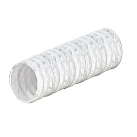 LÉGTECHNIKAI FLEXIBILIS CSŐ WHITE PVC (ALUFLEX SZERŰ) KE125-30 127 MM 3FM