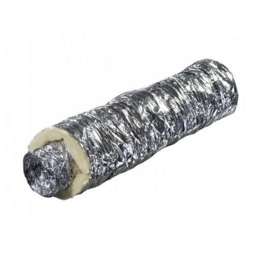LÉGTECHNIKAI HŐ+HANGSZIGETELT FLEXIBILIS CSŐ ALU. SONOFLEX 127MM 10FM/DOBOZ