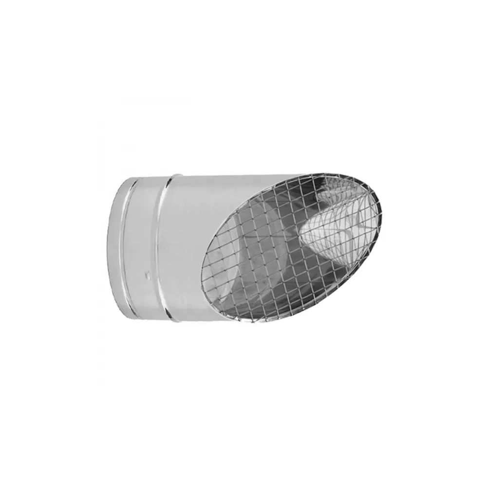 LÉGTECHNIKAI KIFÚVÓCSONK 45°-OS 100MM UT/AVE