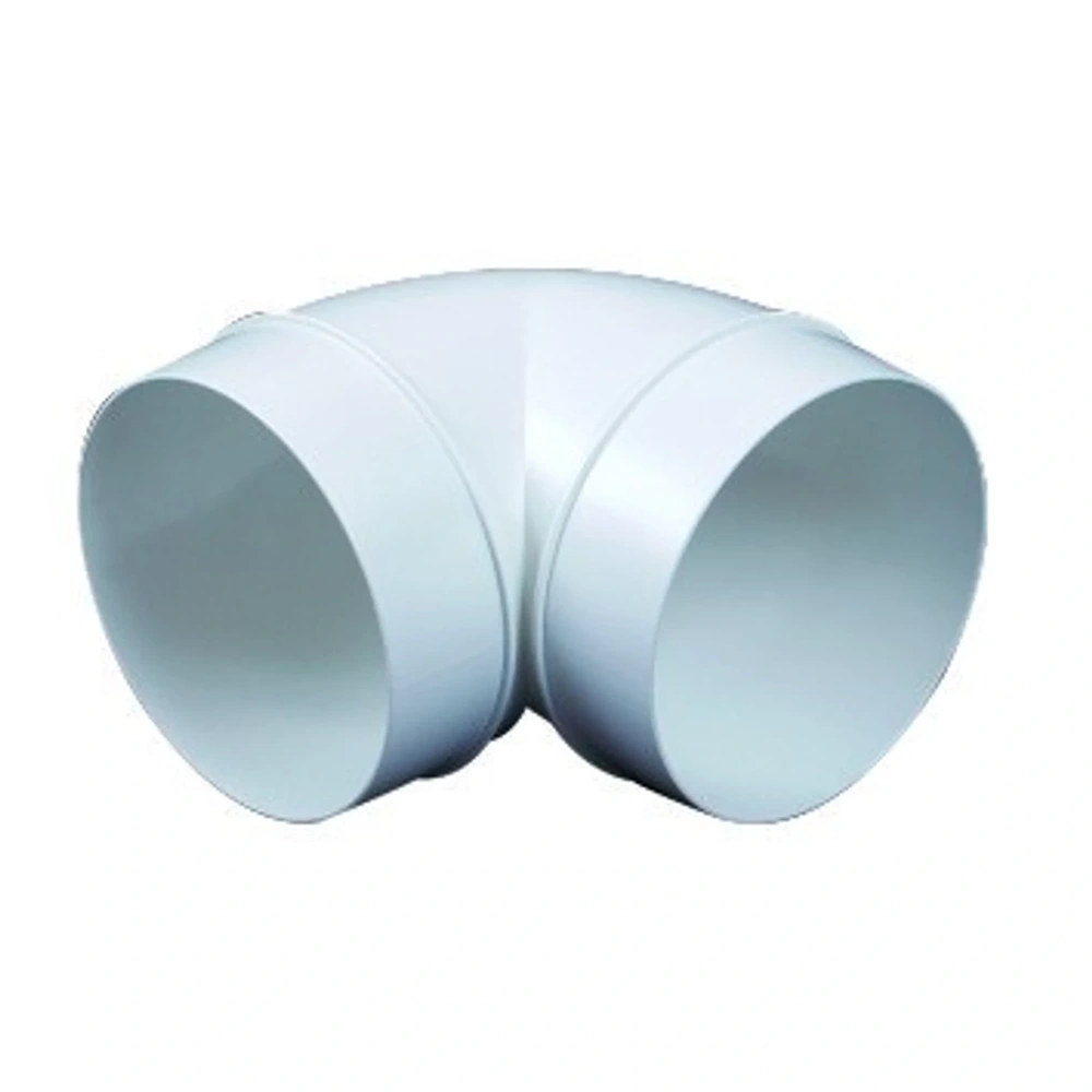 LÉGTECHNIKAI KÖNYÖKIDOM 125 MM 90° KO125-23/90, 222P MŰANYAG