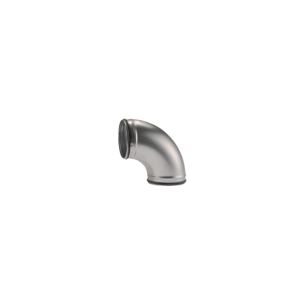 LÉGTECHNIKAI KÖNYÖKIDOM 90° PRÉSELT FÉM GUMIS (BDSG 90 100) 100MM