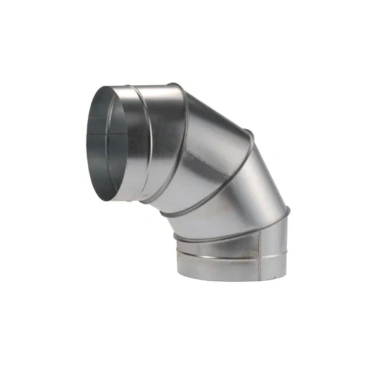 LÉGTECHNIKAI KÖNYÖKIDOM 90° SZELETES FÉM (BD90) 100MM