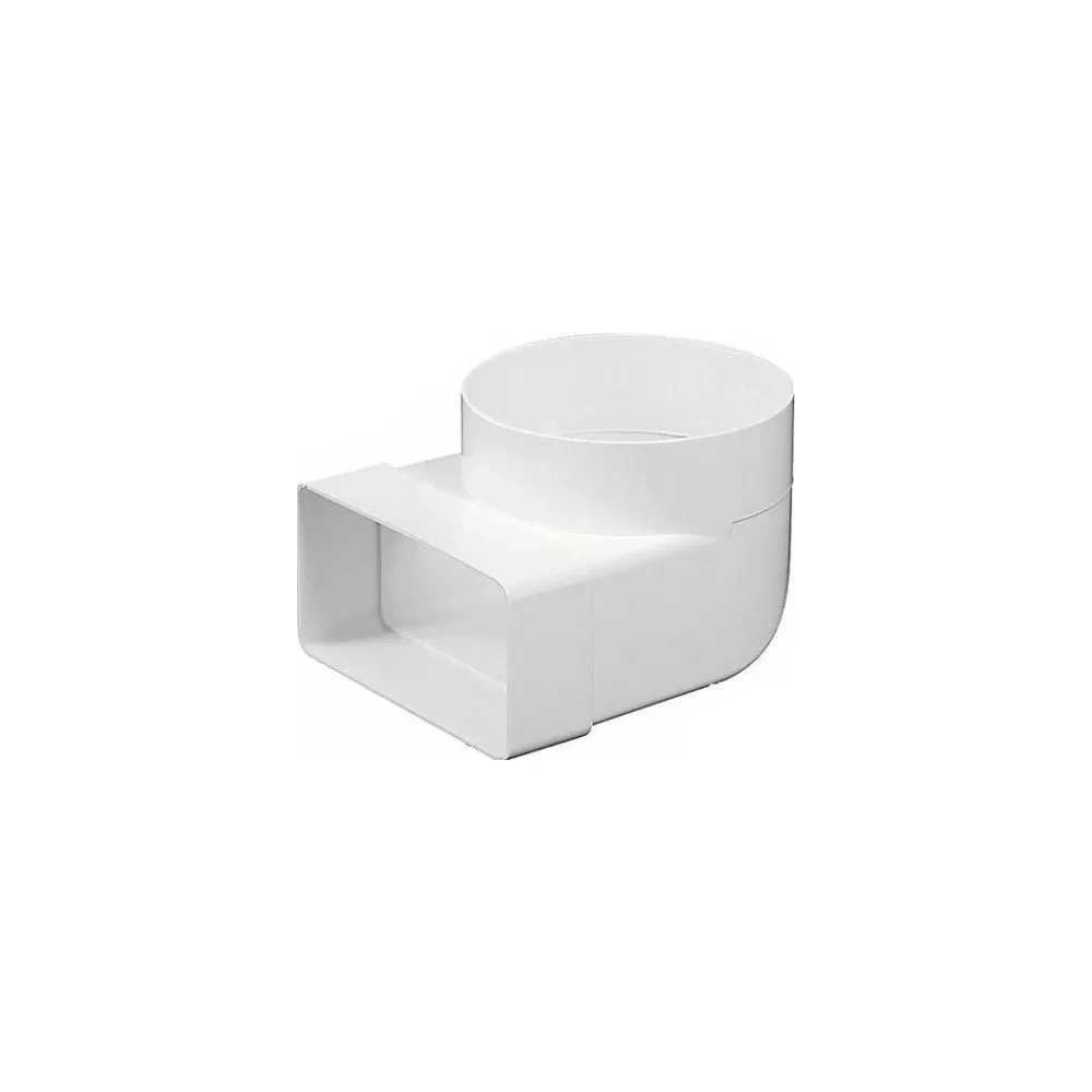 LÉGTECHNIKAI LAPOS CSATORNA FÜGGŐLEGES ÁTALAKÍTÓ IDOM KP120-23/100, 721, 60X120/NA100 MM, 90°
