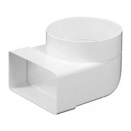 LÉGTECHNIKAI LAPOS CSATORNA FÜGGŐLEGES ÁTALAKÍTÓ IDOM KP120-23/100, 721, 60X120/NA100 MM, 90°