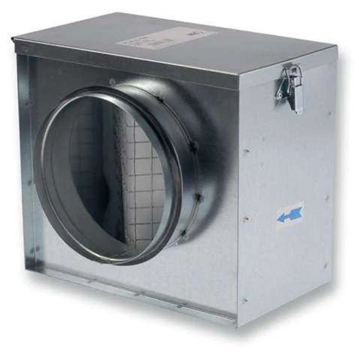 LÉGTECHNIKAI SZŰRŐDOBOZ CSERÉLHETŐ BETÉTTEL FLK-B 400 MM