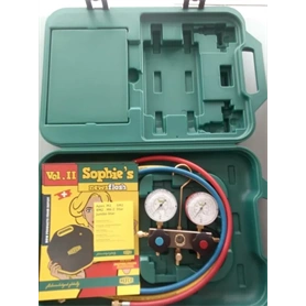 MANOMÉTER SZERVÍZ KÉSZLET REFCO BM2-3-DS-R32 3DB TÖMLŐVEL KOFFERBEN 4686947