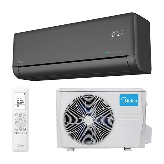 MIDEA SOLSTICE SOL-12-BL-SP (EZB-12RD6-I / EZ-12RD6H-O) KLÍMA MONO OLDALFALI SZETT FEKETE 3,5 KW