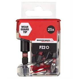 MILWAUKEE BITKÉSZLET TIC TAC PZ2 25MM BITTARTÓVAL 26 DB-OS (4932479857)