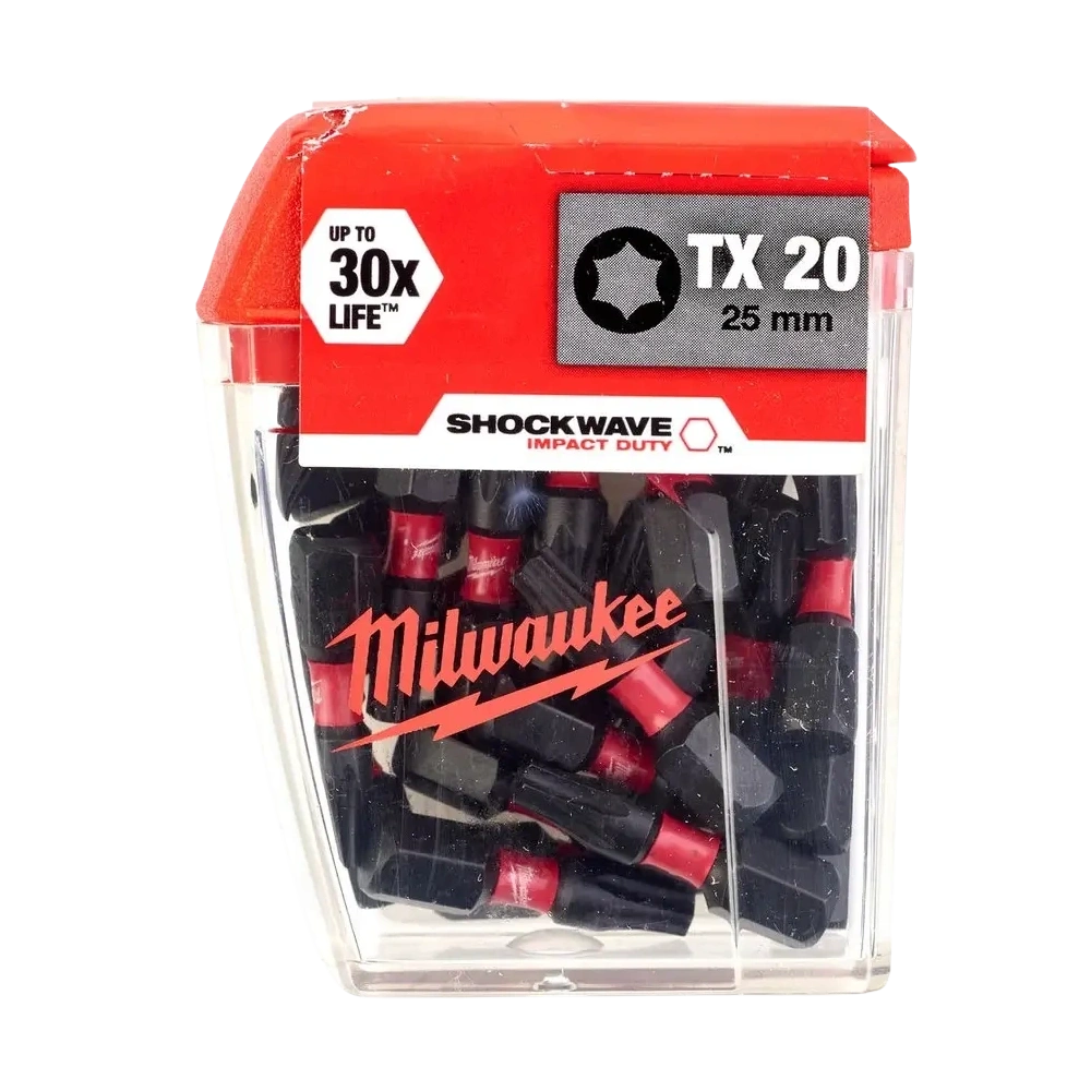 MILWAUKEE BIT TX20 SHOCKWAVE 25 MM (25DB/CSOMAG) (4932430875)