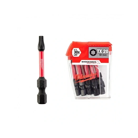 MILWAUKEE BIT TX25X50MM SHOCKWAVE 50 MM (10DB/CSOMAG) (4932430882)