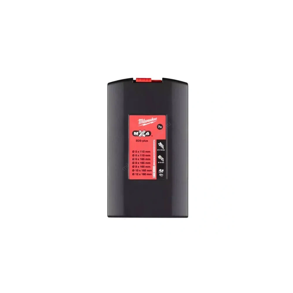 MILWAUKEE SDS-PLUS MX4 4 ÉLŰ FÚRÓSZÁR KÉSZLET (7 DB) (4932478626)