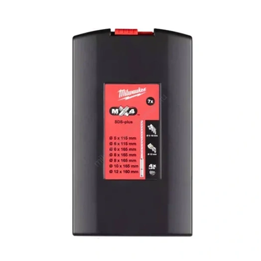 MILWAUKEE SDS-PLUS MX4 4 ÉLŰ FÚRÓSZÁR KÉSZLET (7 DB) (4932478626)