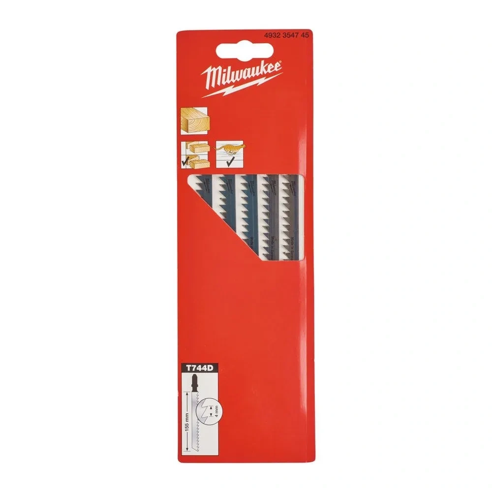 MILWAUKEE SZÚRÓFŰRÉSZLAP 155/4MM (FÁHOZ ÉS MŰANYAGHOZ) - 5 DB (4932354745)
