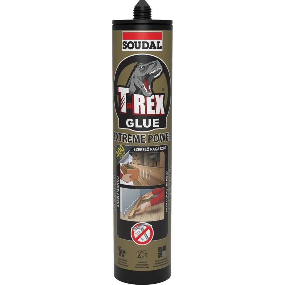 MS-POLIMER RAGASZTÓ ÉS TÖMÍTŐ PASZTA SOUDAL T-REX GOLD 290 ML (146055)