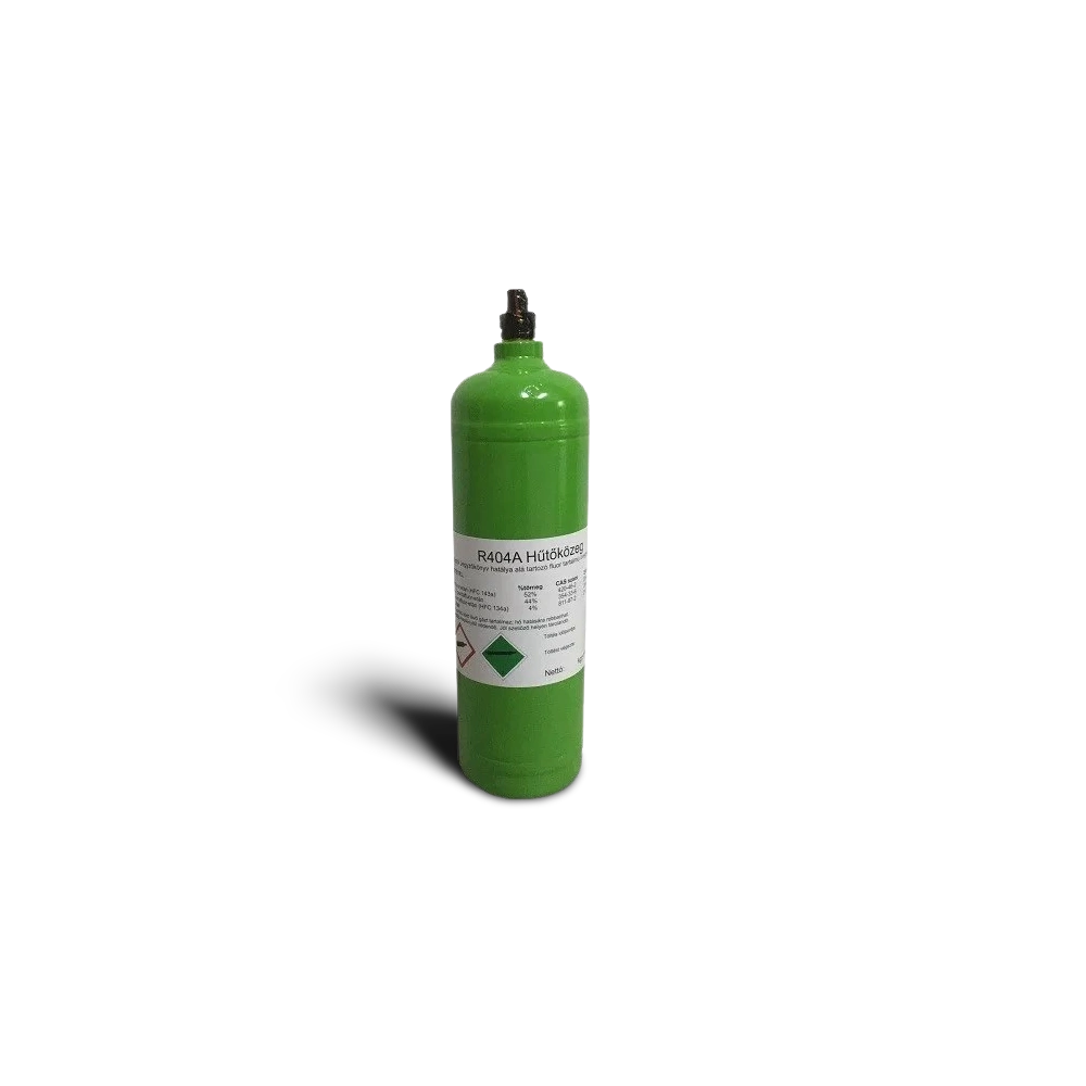 REGENERÁLT R404A HŰTŐKÖZEG ÚJRATÖLTHETŐ PALACKBAN 1L (0,79 KG/PALACK) GWP 3922