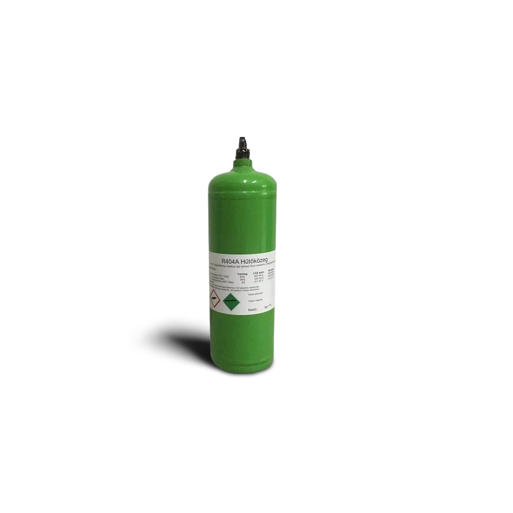 REGENERÁLT R404A HŰTŐKÖZEG ÚJRATÖLTHETŐ PALACKBAN 2,2L (1,7 KG/PALACK) GWP 3922
