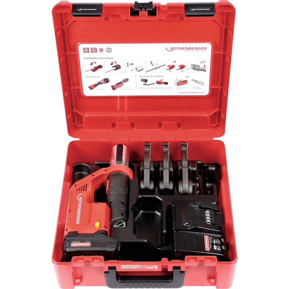 ROTHENBERGER ELEKTROHIDRAULIKUS PRÉSGÉP ROMAX COMPACT TT 18V LI-ION M18-22-28 (AKKU+TÖLTŐ) (1000003897)