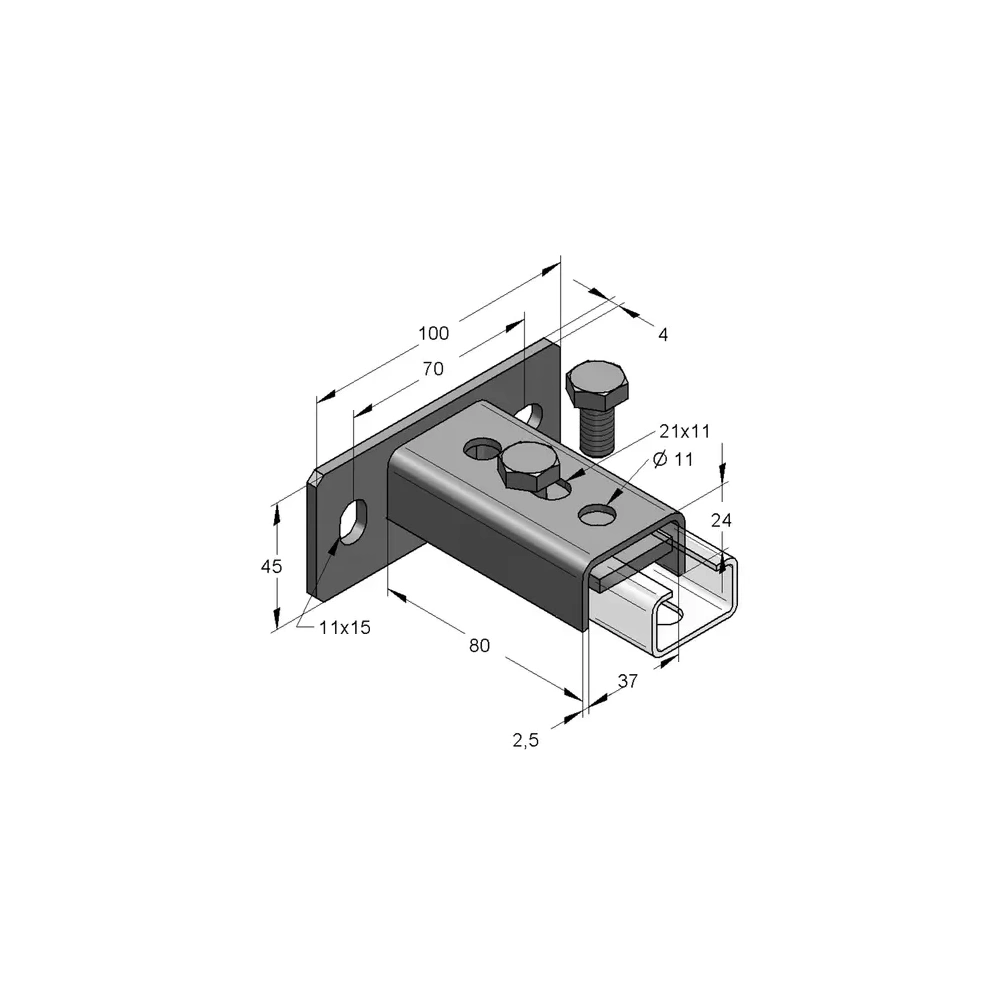 SINTALP MEFA 35 MM KERESZT KIVITEL HORGANYZOTT (080213502)
